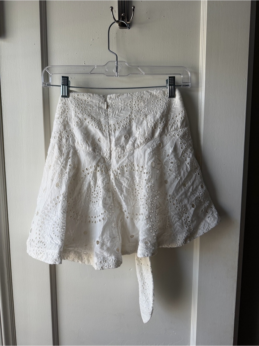 Revolve Tularosa Carlotta Cream Eyelet Tie-Waist Skort - Picture 5 of 5